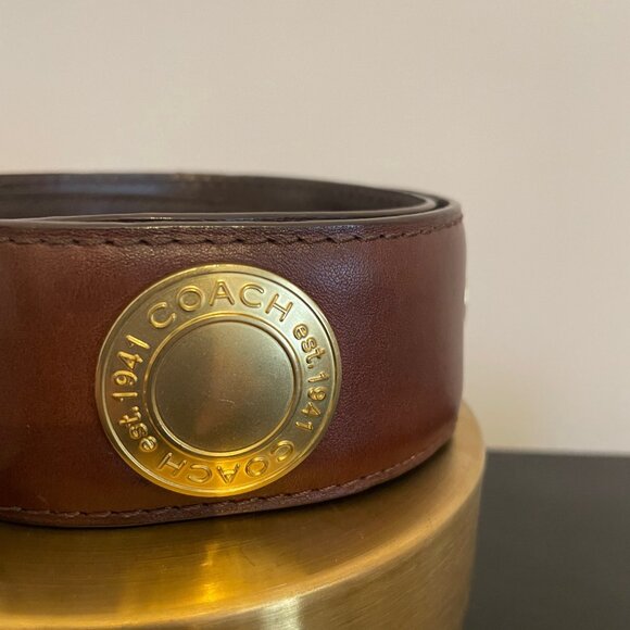 Coach Belt with Gold Hardware - size Small - Picture 3 of 4
